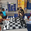 What are the dimensions of the chess mat?